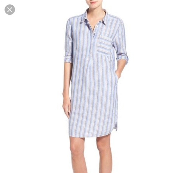 chinese dress ladies ACACIA linen shirt dress